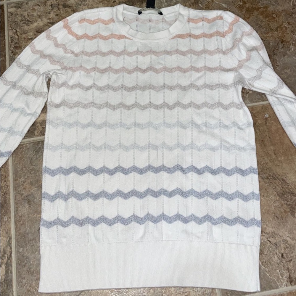 Long sleeve chevron sweater